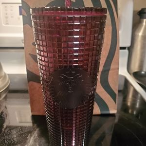 Plum Starbucks Holiday Tumbler